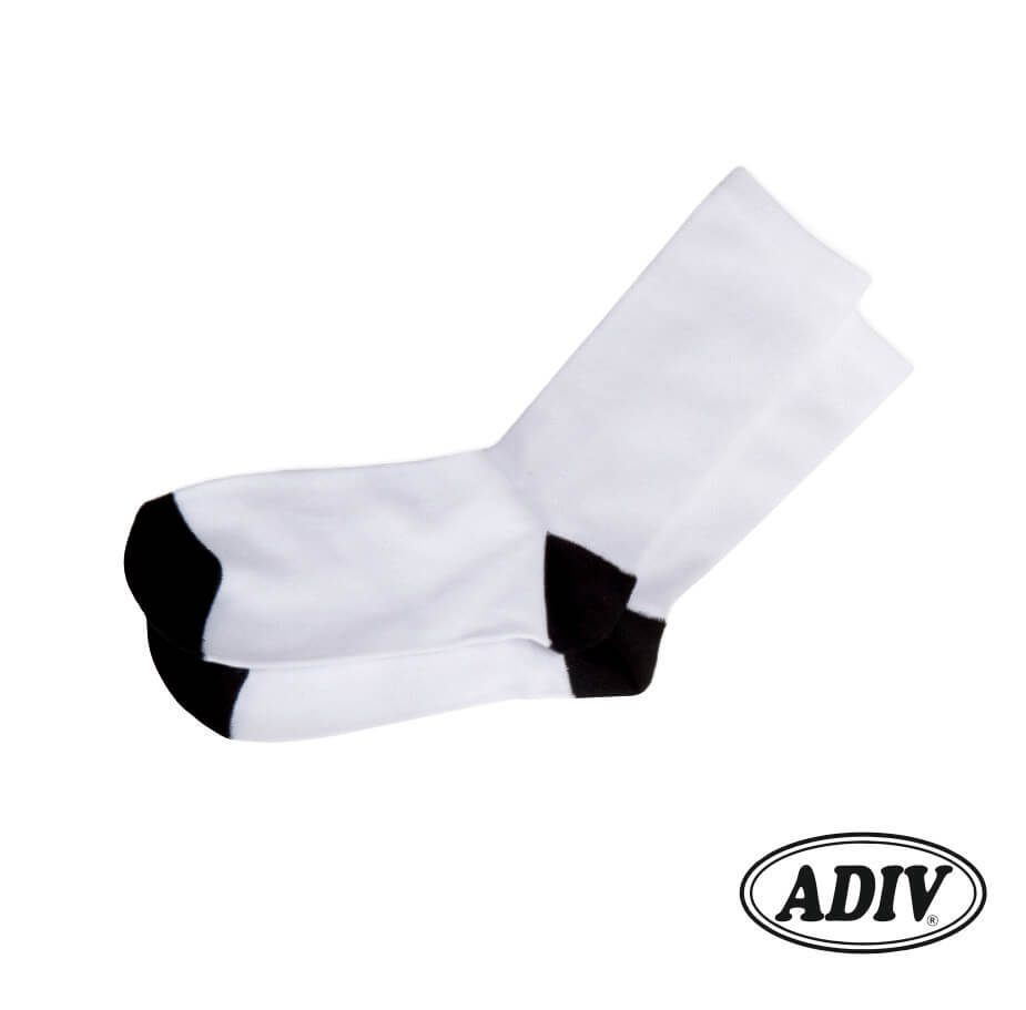 זוג גרביים מודפסות שחור לבן - תמונה 1